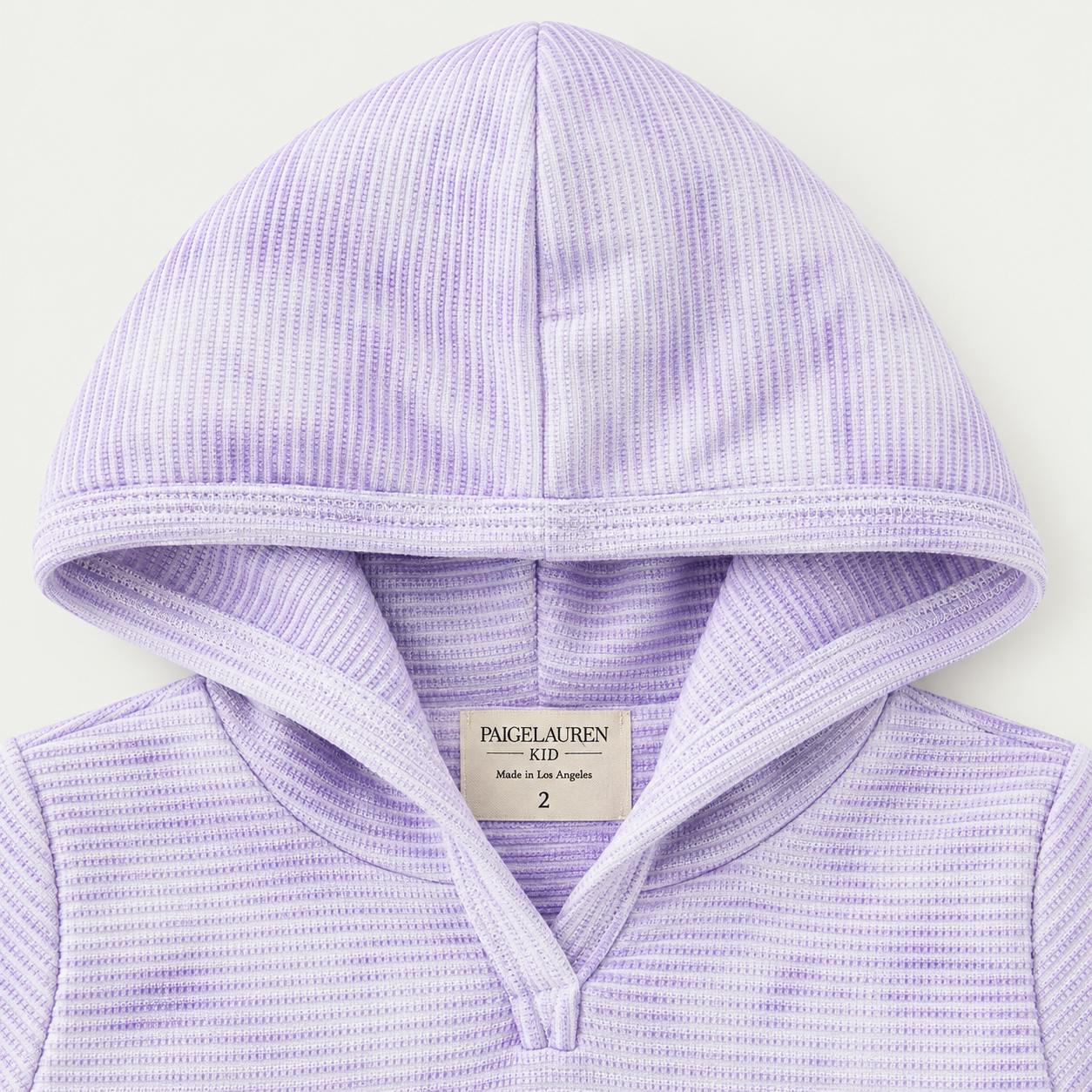 Stripe Marble Rib Hoodie + Legging Set