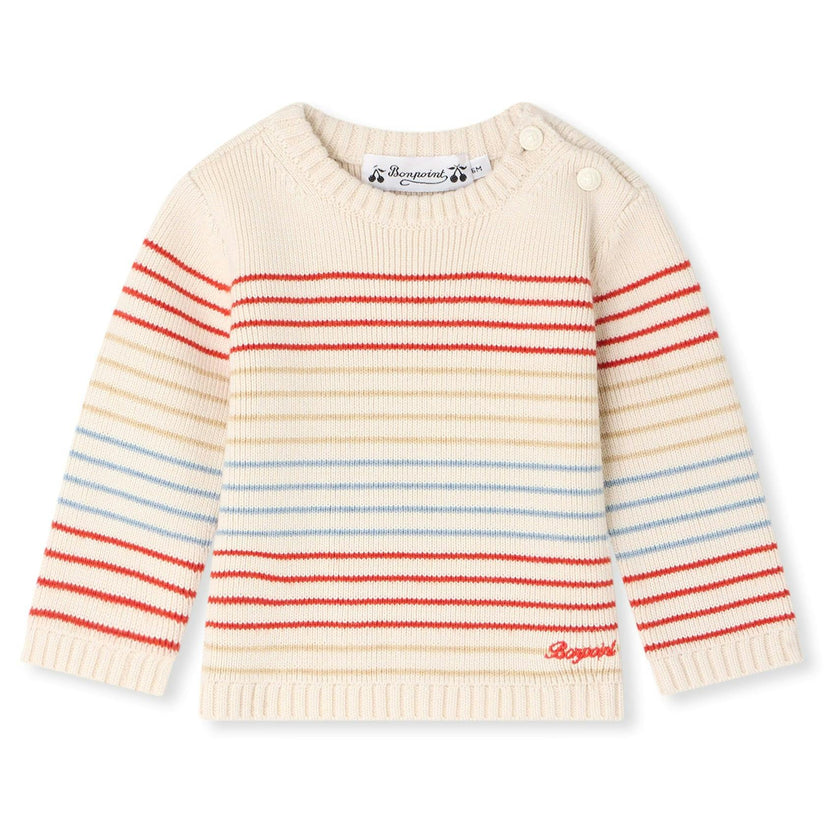 BONPOINT Aleksi Baby Pullover - Ra Ecru