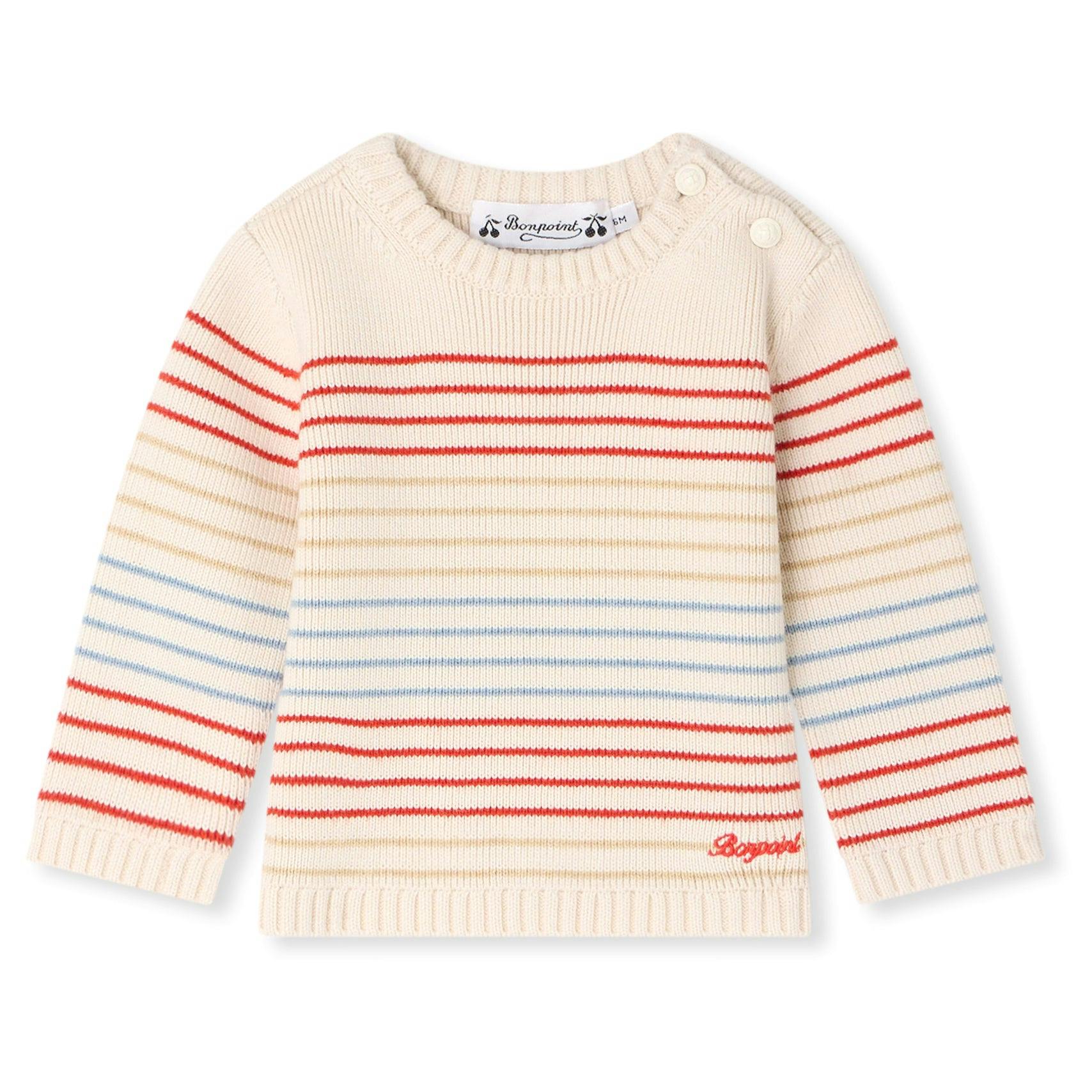 BONPOINT Aleksi Baby Pullover - Ra Ecru
