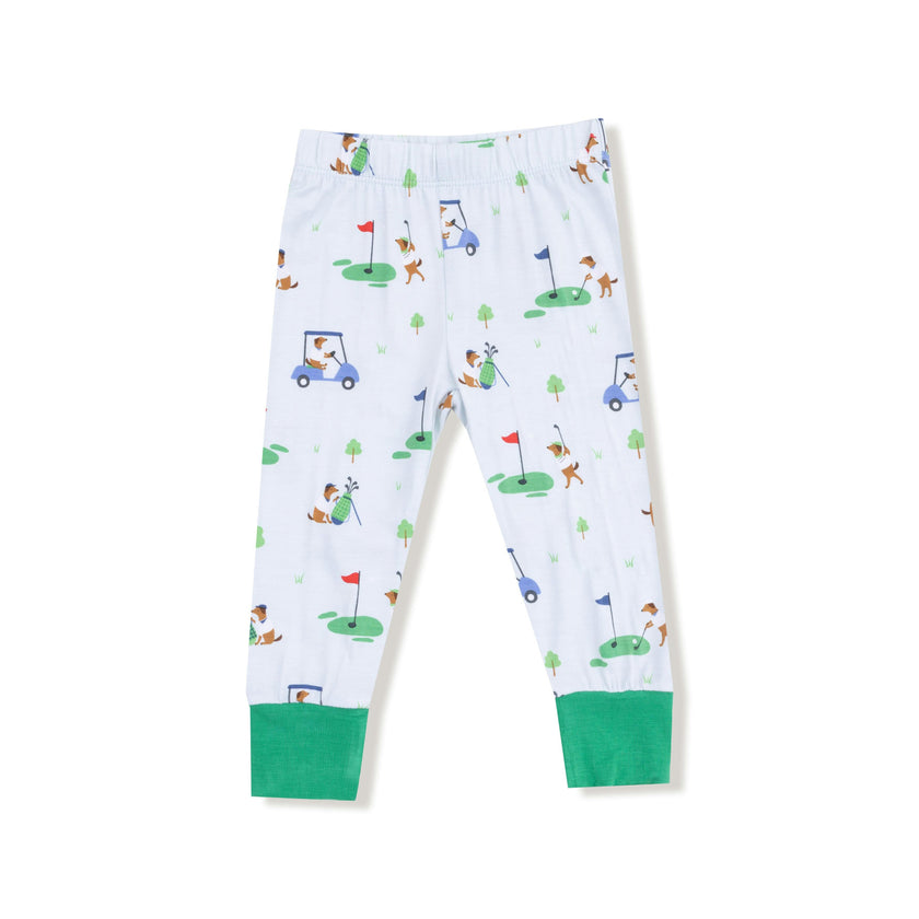 Dog Gone Golf - Blue - Short Sleeve Loungewear Set