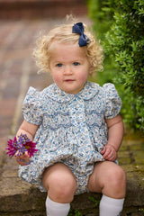Smocked Bridget Bubble - Wisteria Floral