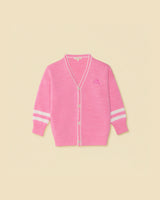 Wool Classroom Cardigan in Bubblegum Pink