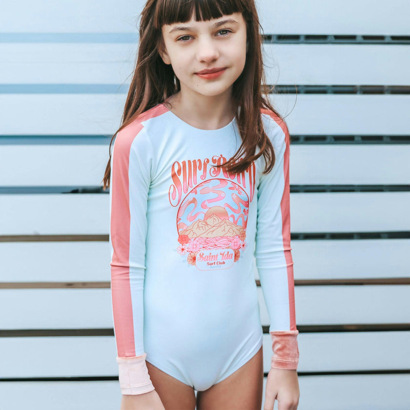 Naples Surf Retro One Piece Long Sleeve