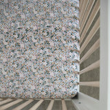 Cotton Muslin Crib Sheet - Pressed Petals