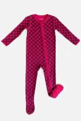 Soft & Stretchy Zipper Footie - Clover x Bohemian Mama