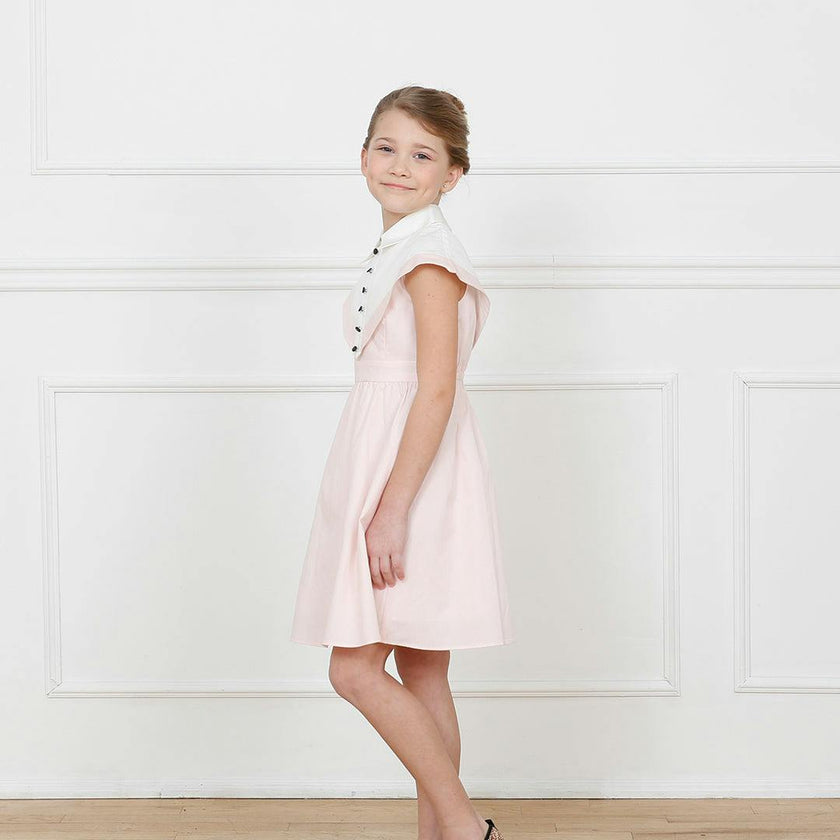 Stella dress (blush pink/ivory)