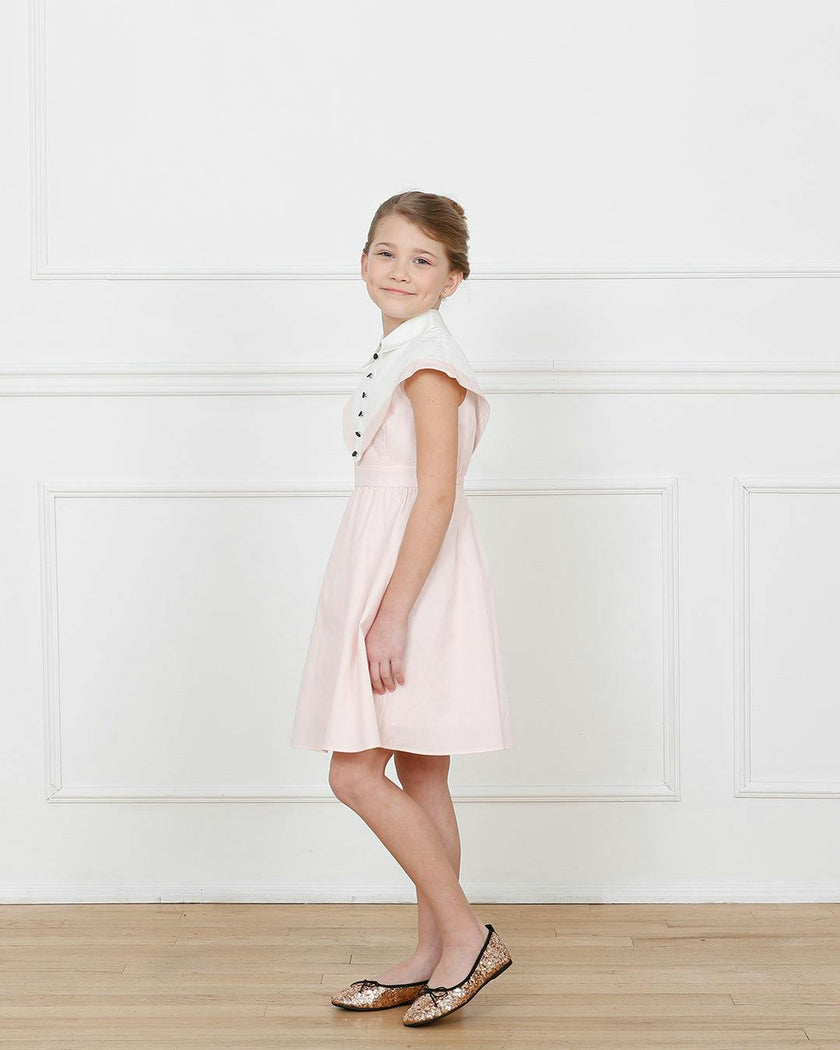 Stella dress (blush pink/ivory)