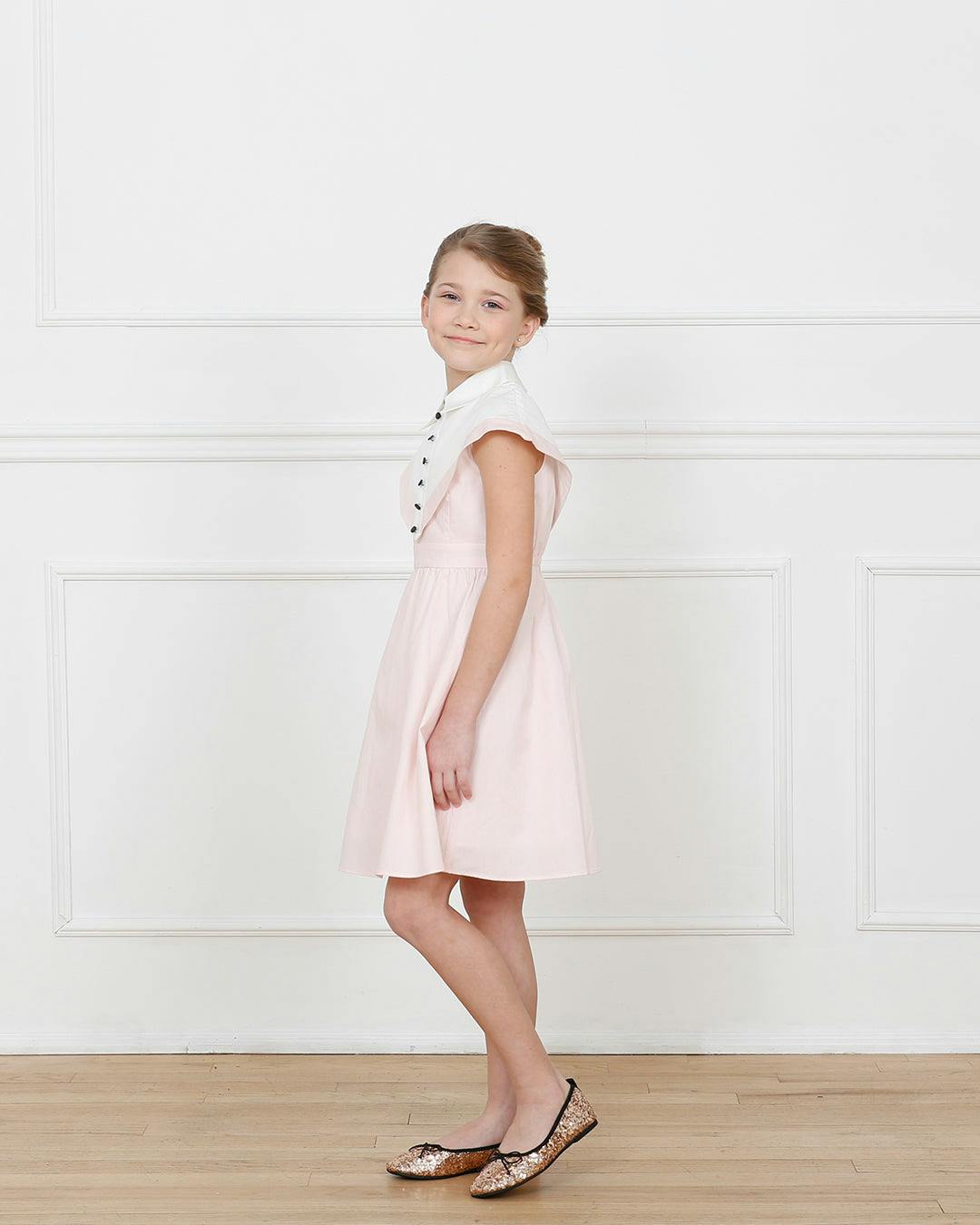 Stella dress (blush pink/ivory)