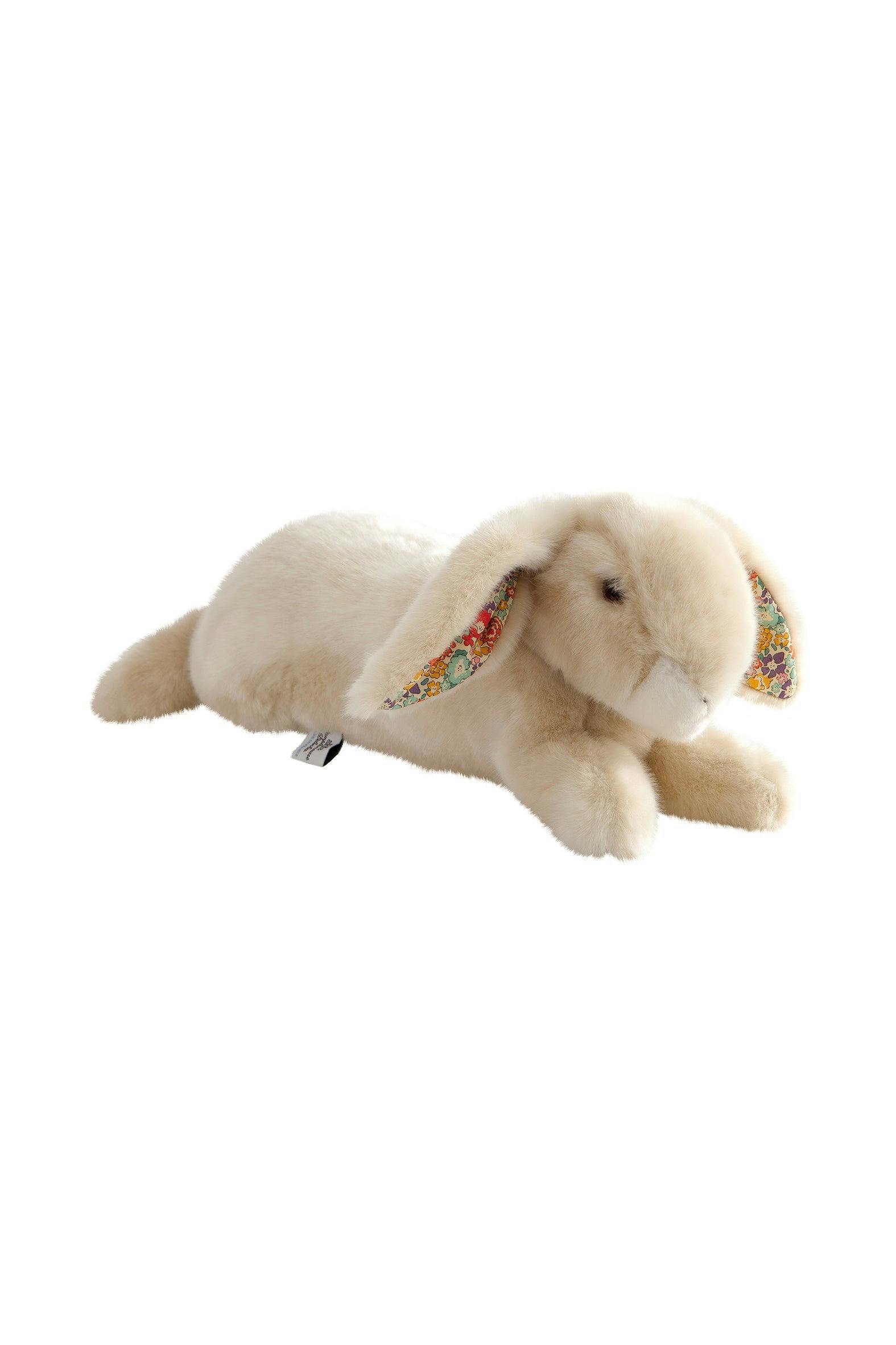 Martin the Rabbit | Beige | Orange Liberty Print