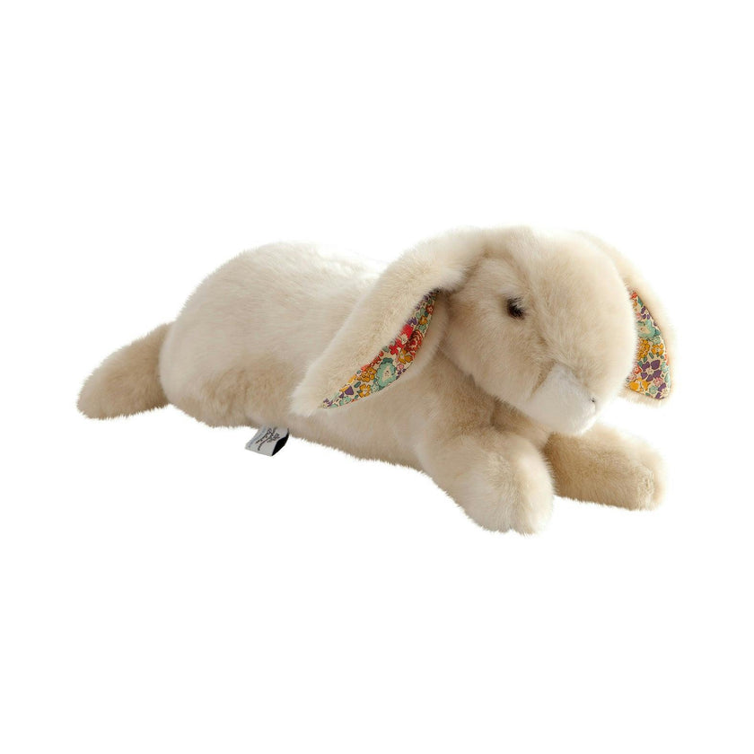 Martin the Rabbit | Beige | Orange Liberty Print