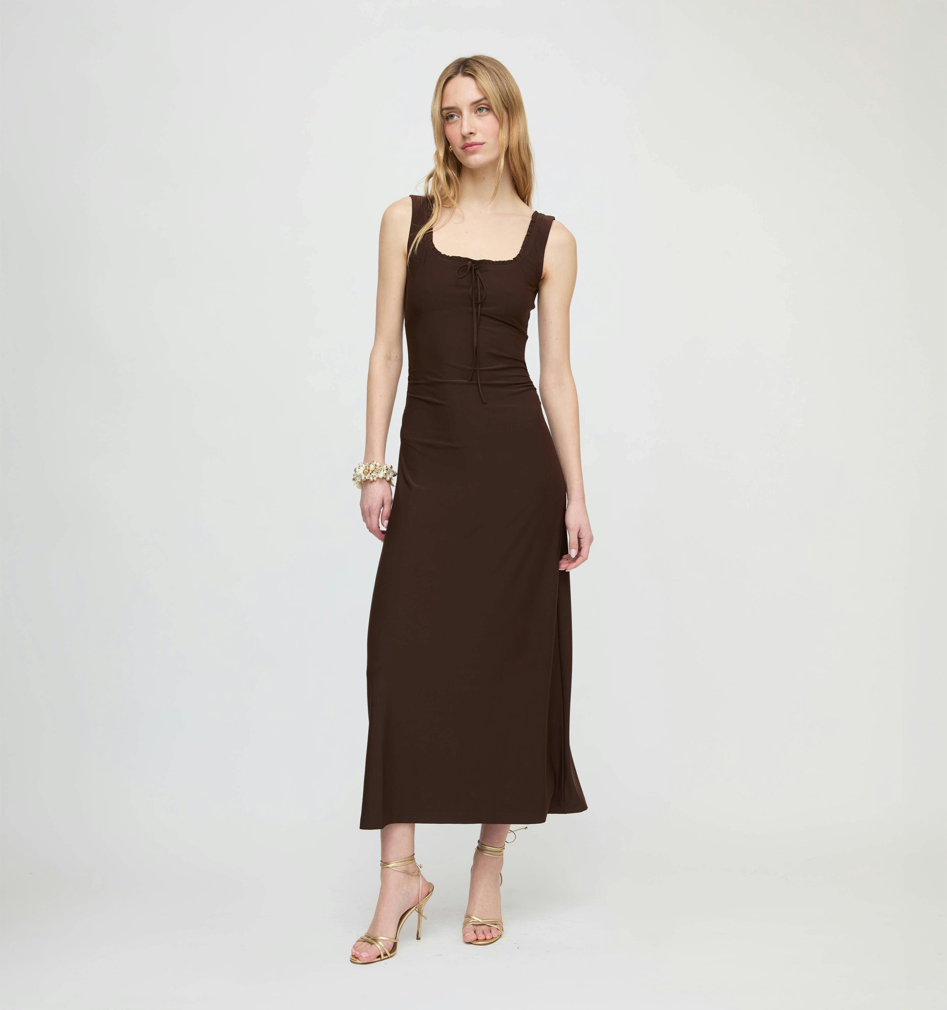 The Coraline Dress - Chocolate