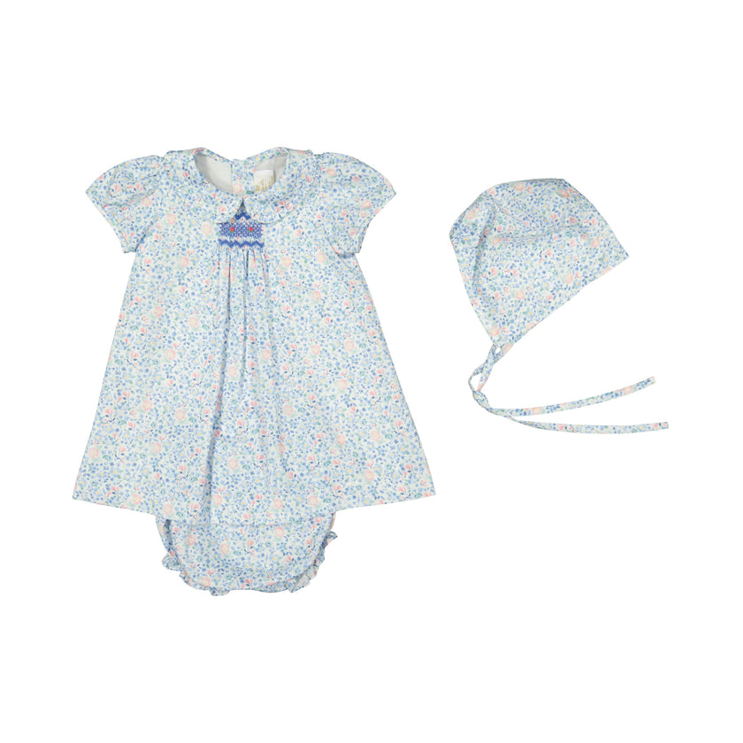 Olympe Baby Set Floral Blue