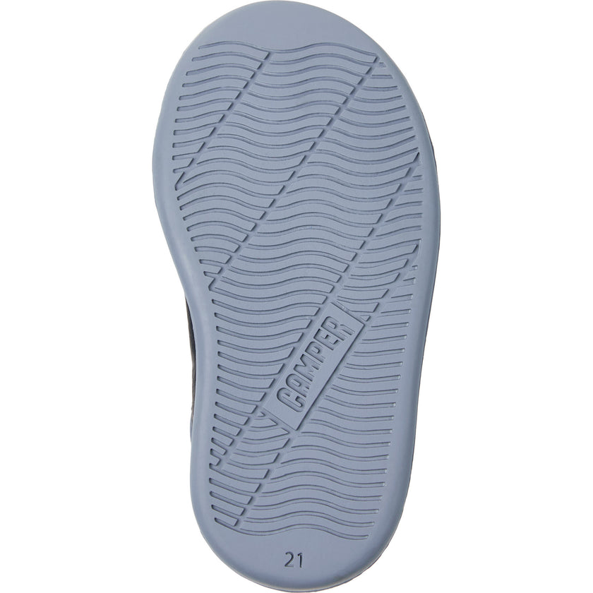 Kids Runner Leather Sneakers, Navy