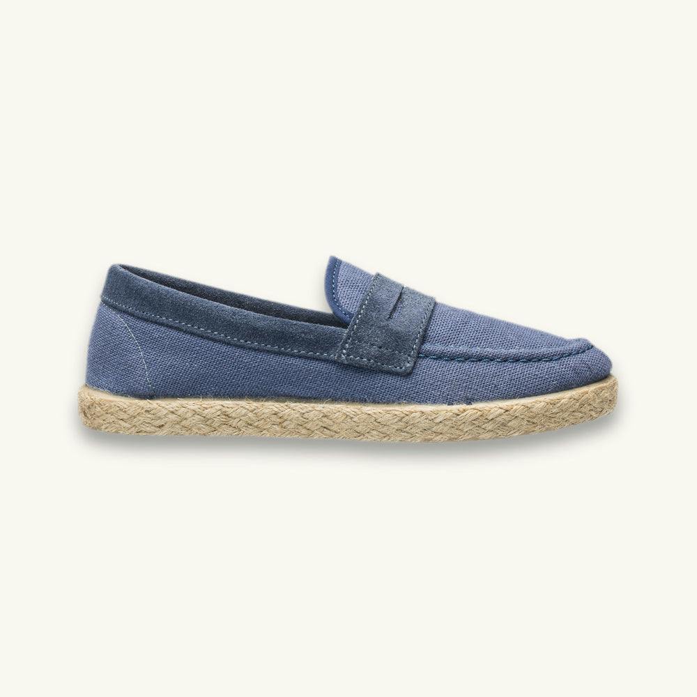 Loafer Espadrille | Indigo Linen