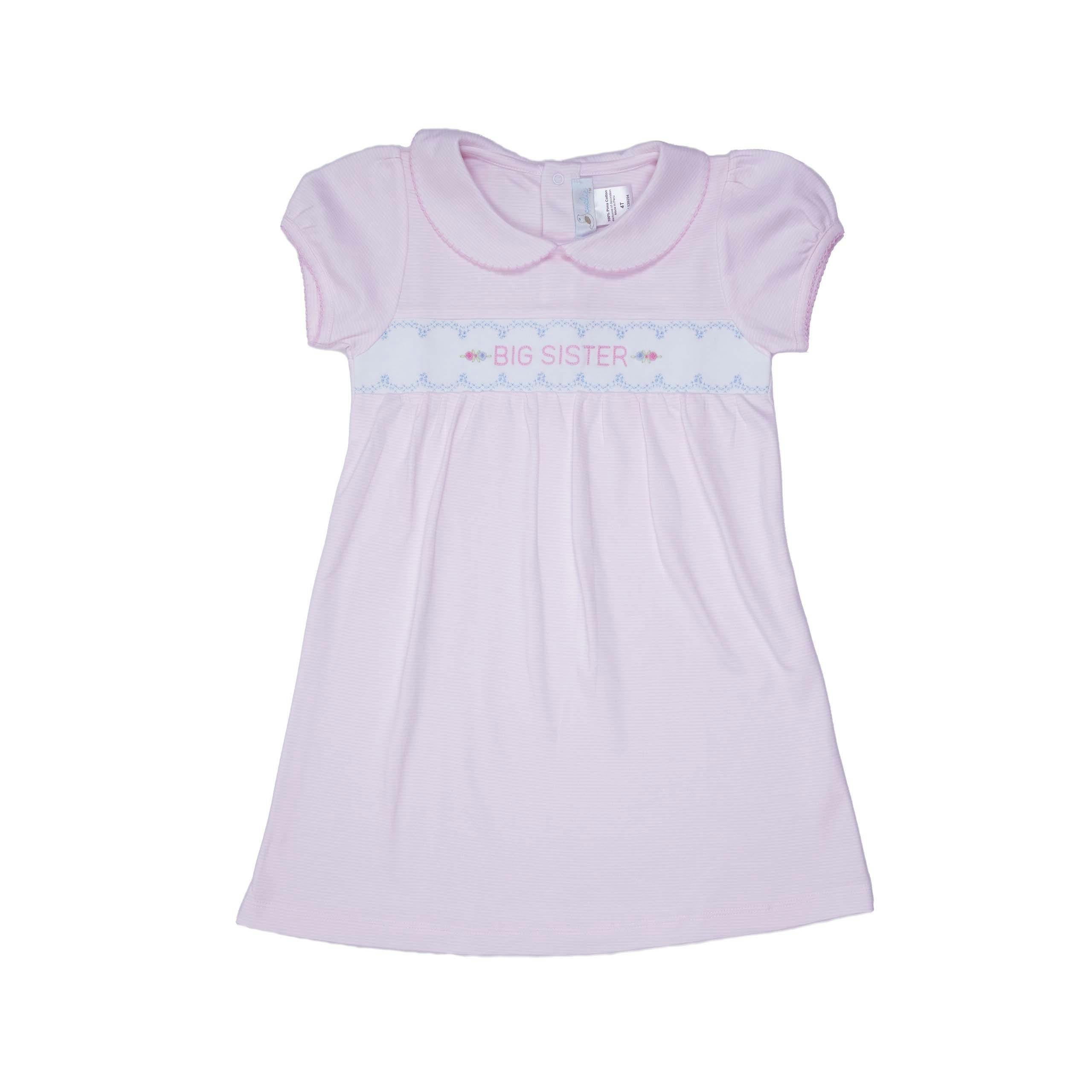 Big Sister Dress, Toddler Girls, Pink