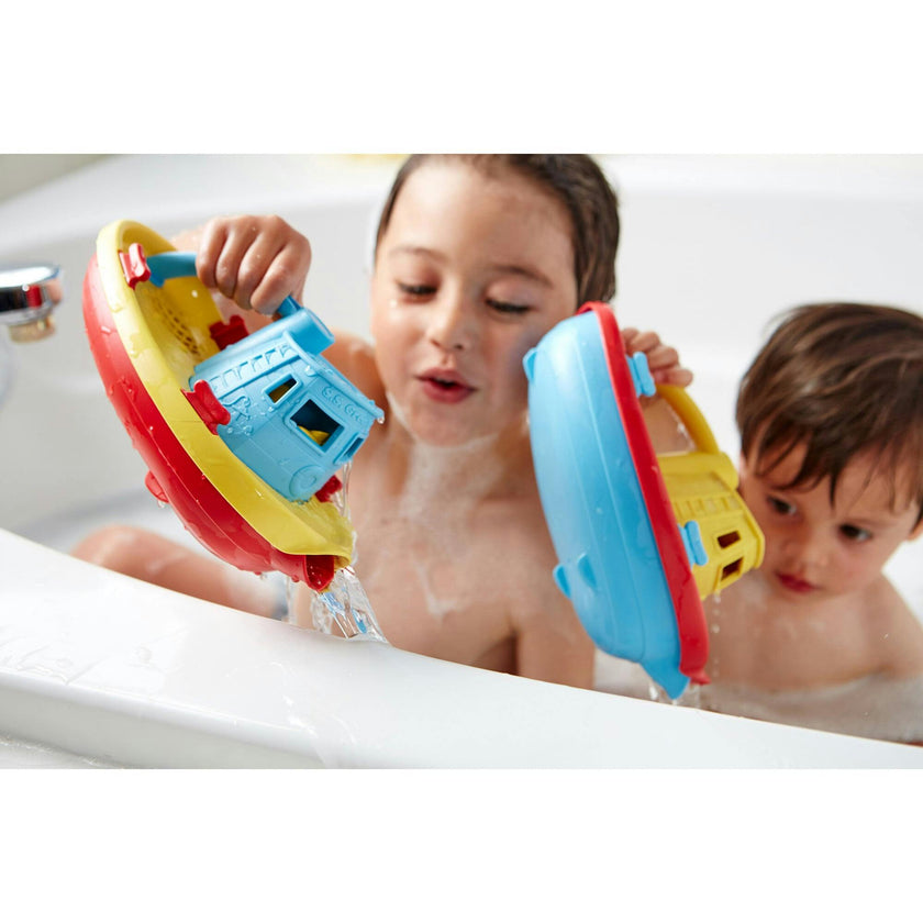 Green Toys: My First Tugboat - Blue Top Bathtime Play Toy