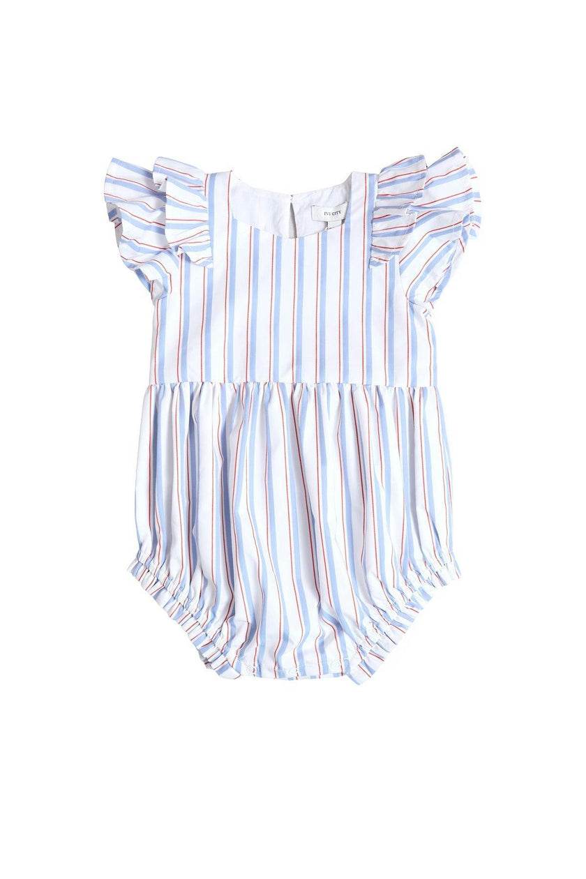 Baby Hattie Romper in Heritage Stripe