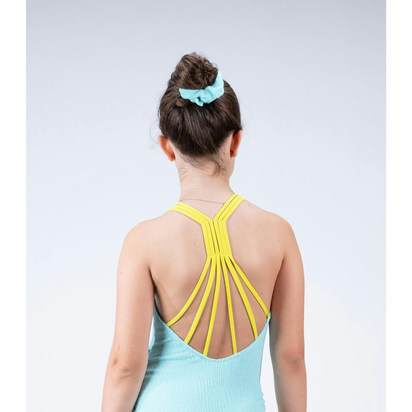 Aqua Waves Textured Scrunchie