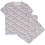 women's mercado bloom short sleeve pima pajamas set