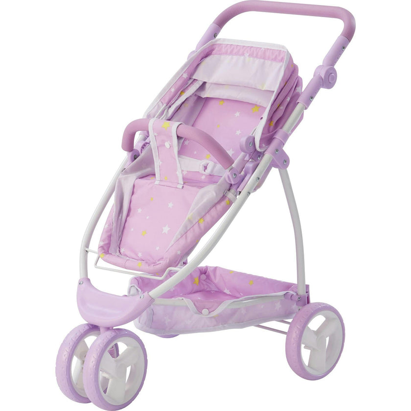 Twinkle Stars Princess 2-In-1 Baby Doll Stroller