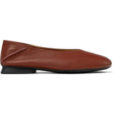 Women's Casi Myra Square Toes Ballerina Shoes, Red