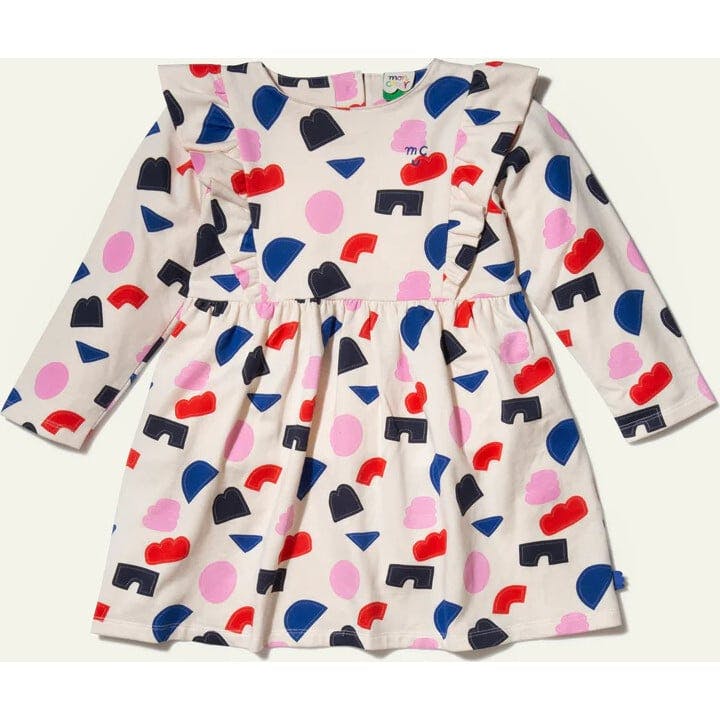 Recycled Cotton Shapes Kid Ruffle Dress