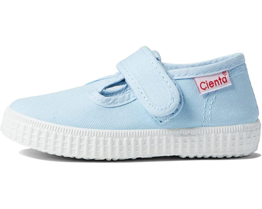 Cienta 50000.10 Light Blue Velcro T- Strap