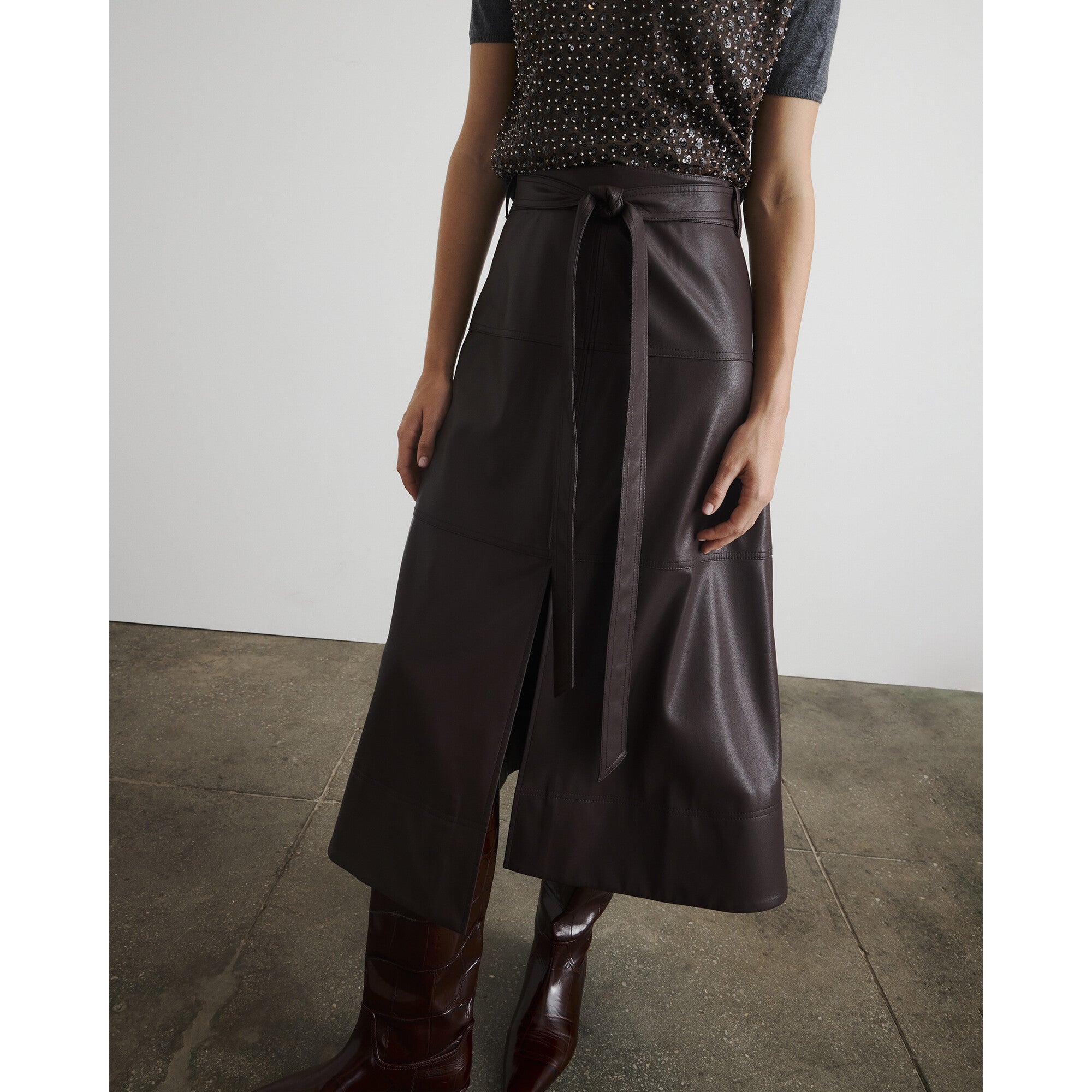 Hudley Skirt, Burgundy