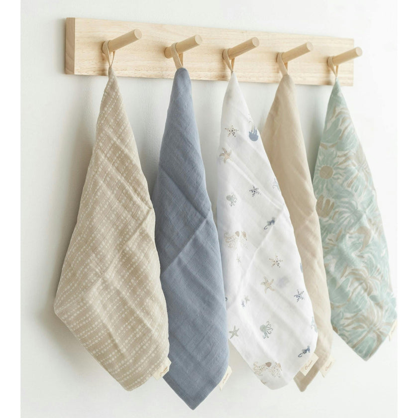 Cove -pc. Cotton Baby Washcloth Set (Sea Life)