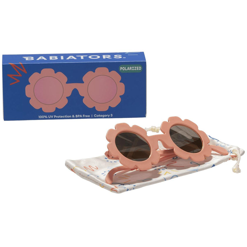 Peachy Keen Flower I Polarized Rose Gold Mirrored Lenses