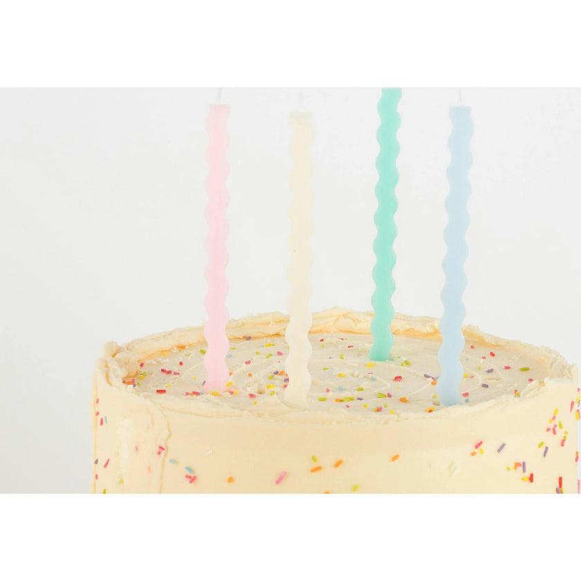 Pastel Wavy Candles