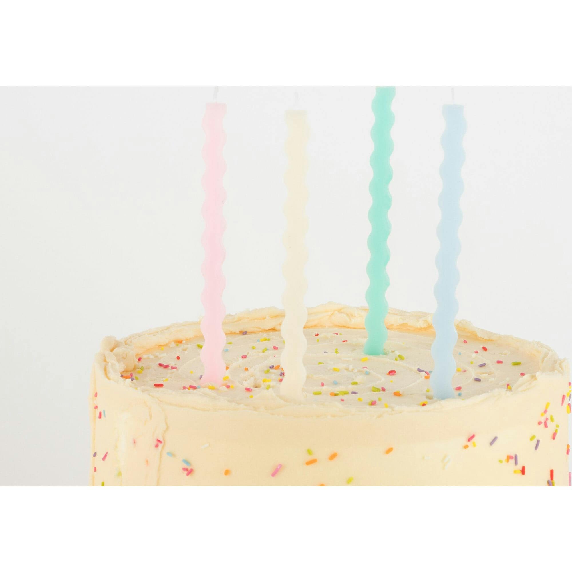 Pastel Wavy Candles