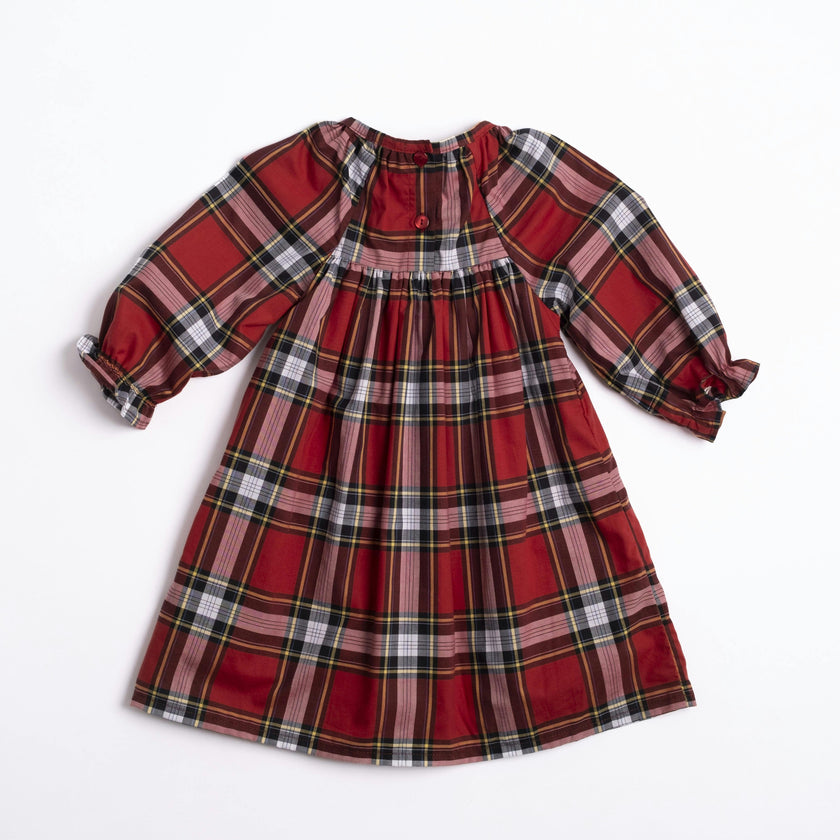 Nora Dress in Heritage Tartan