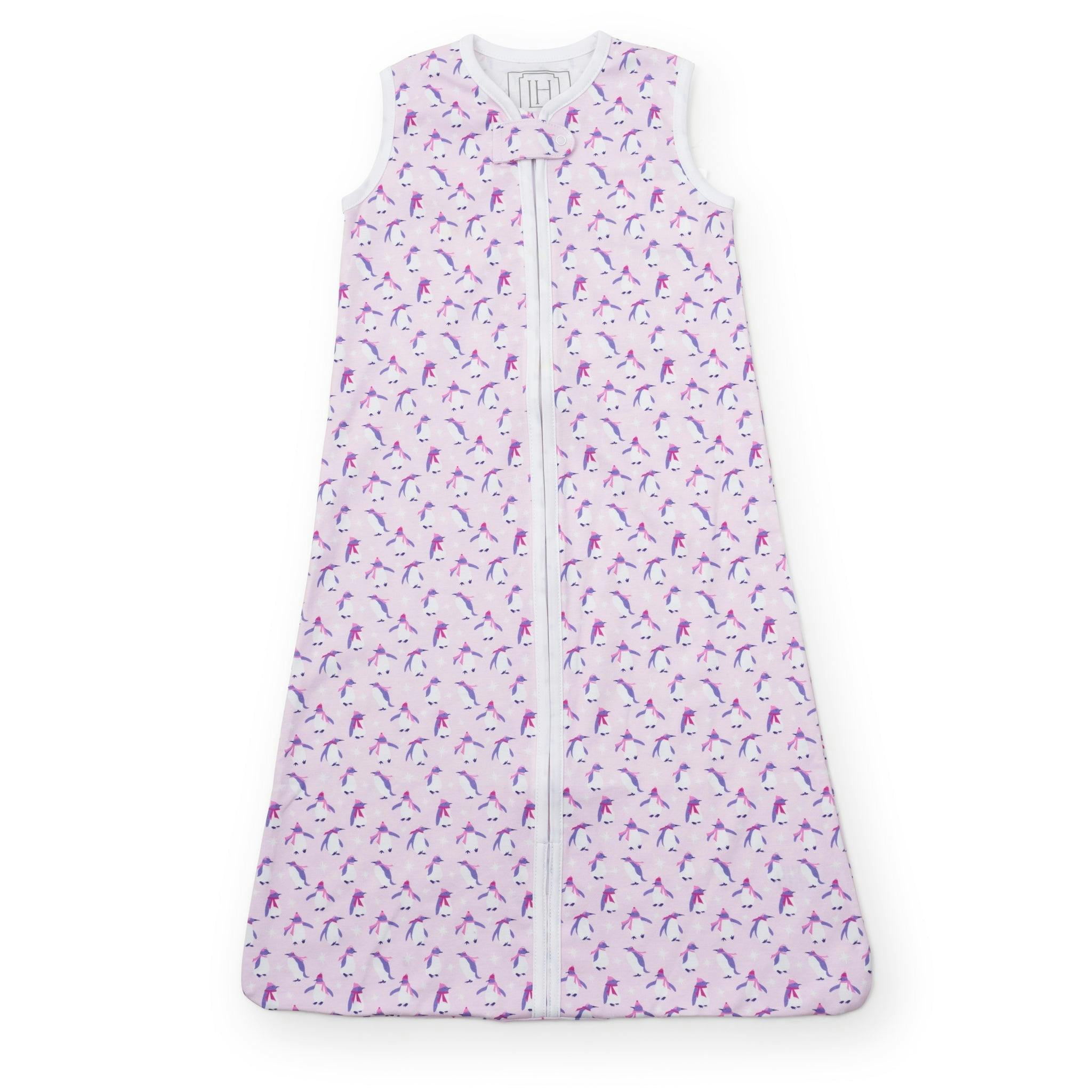 Wearable Girls' Blanket Penguin Party Pink