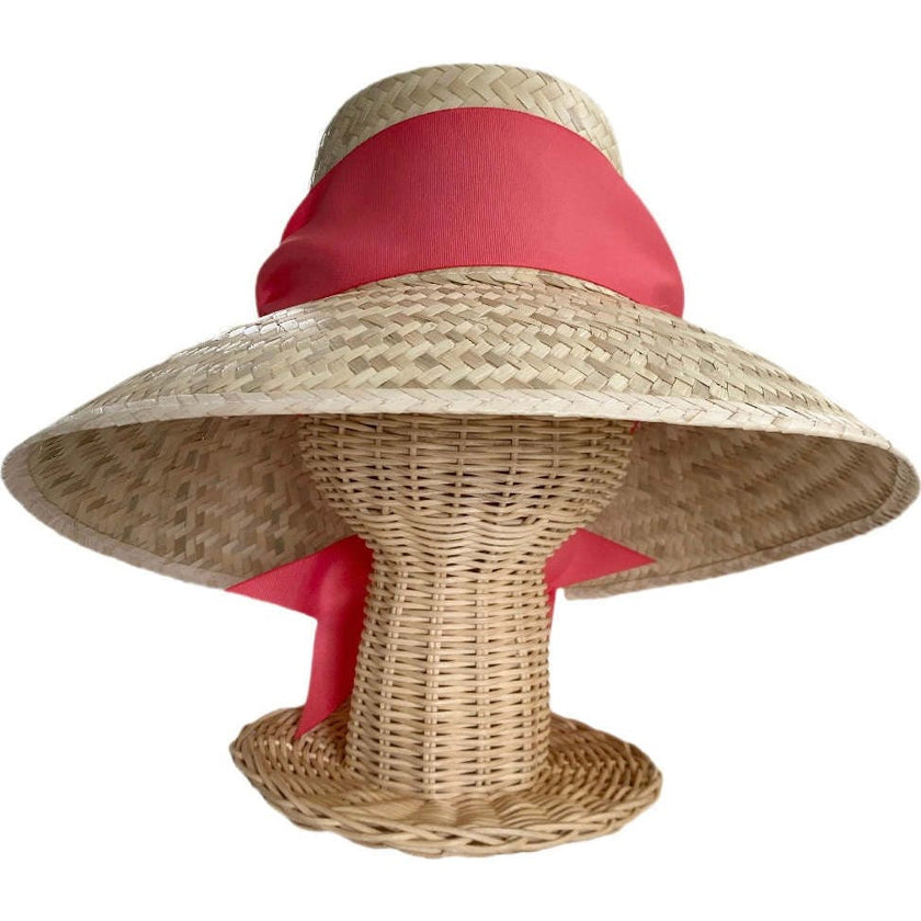 Women's Amaryllis Wide & Short Brim Grosgrain Ribbon Sun Hat