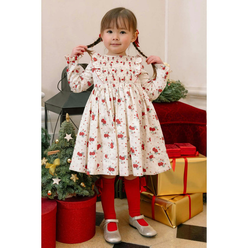 Anastasia Christmas Smocked Dress