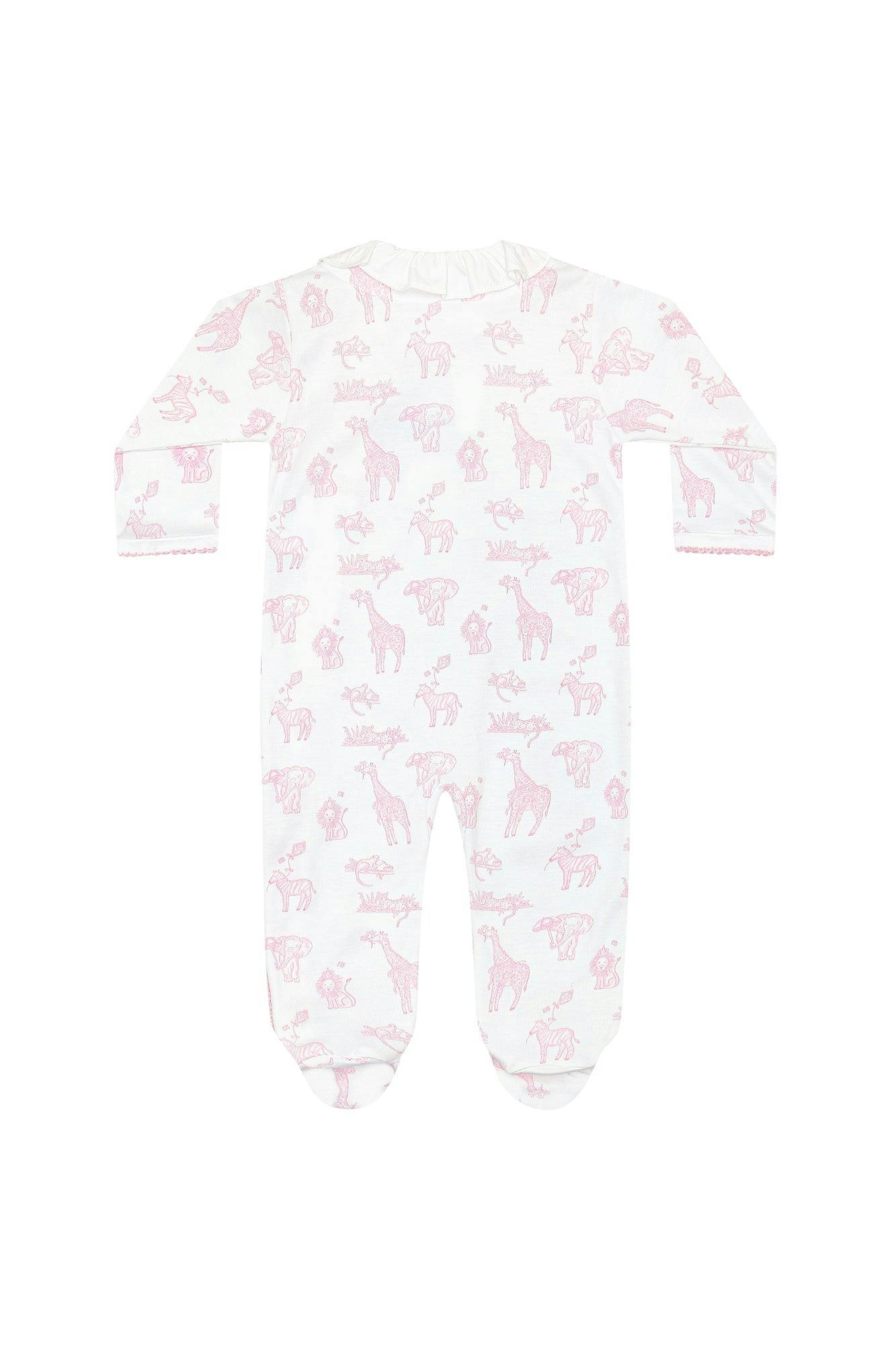 Pink Safari Crossover Footie