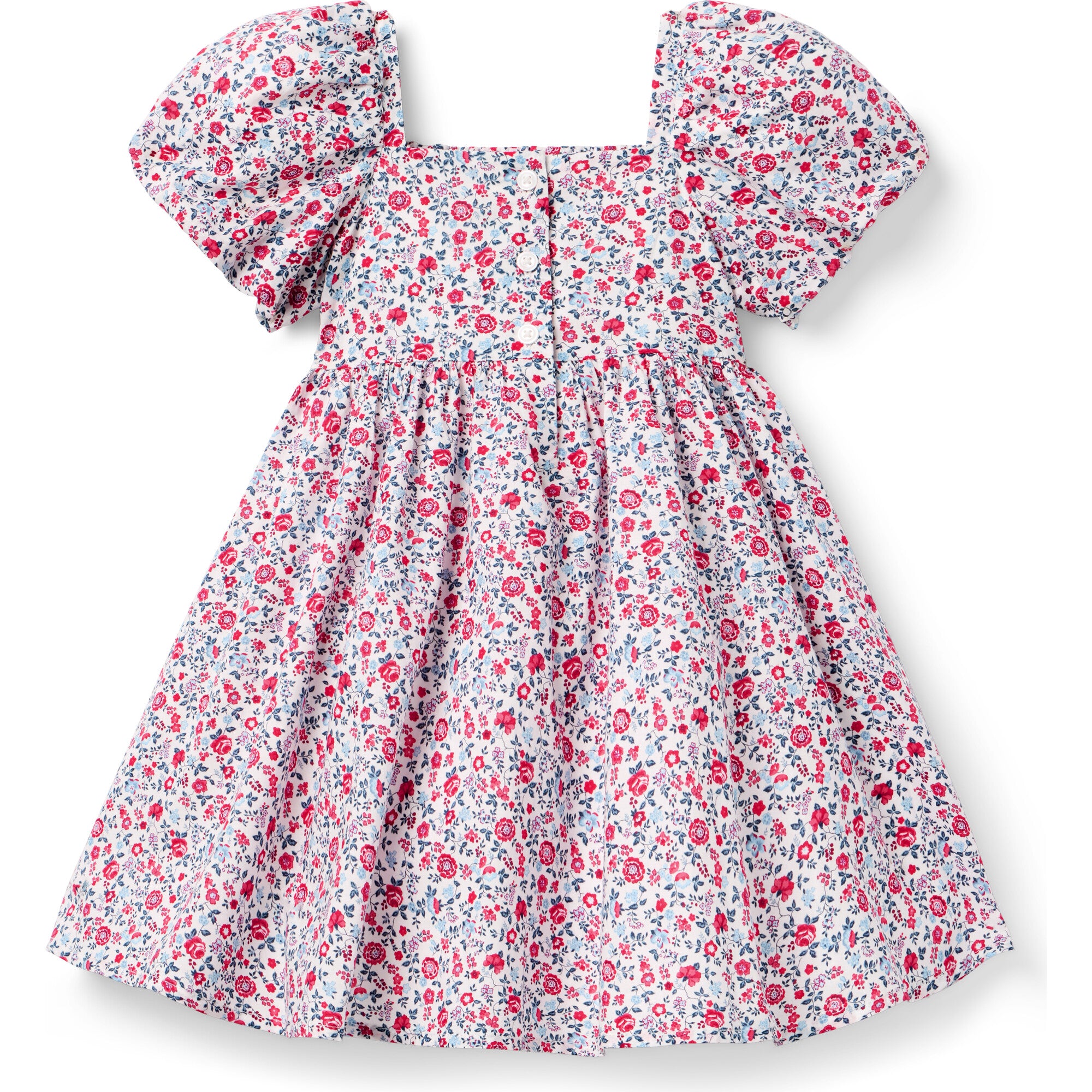 Ditsy Floral Puff Sleeve Dress