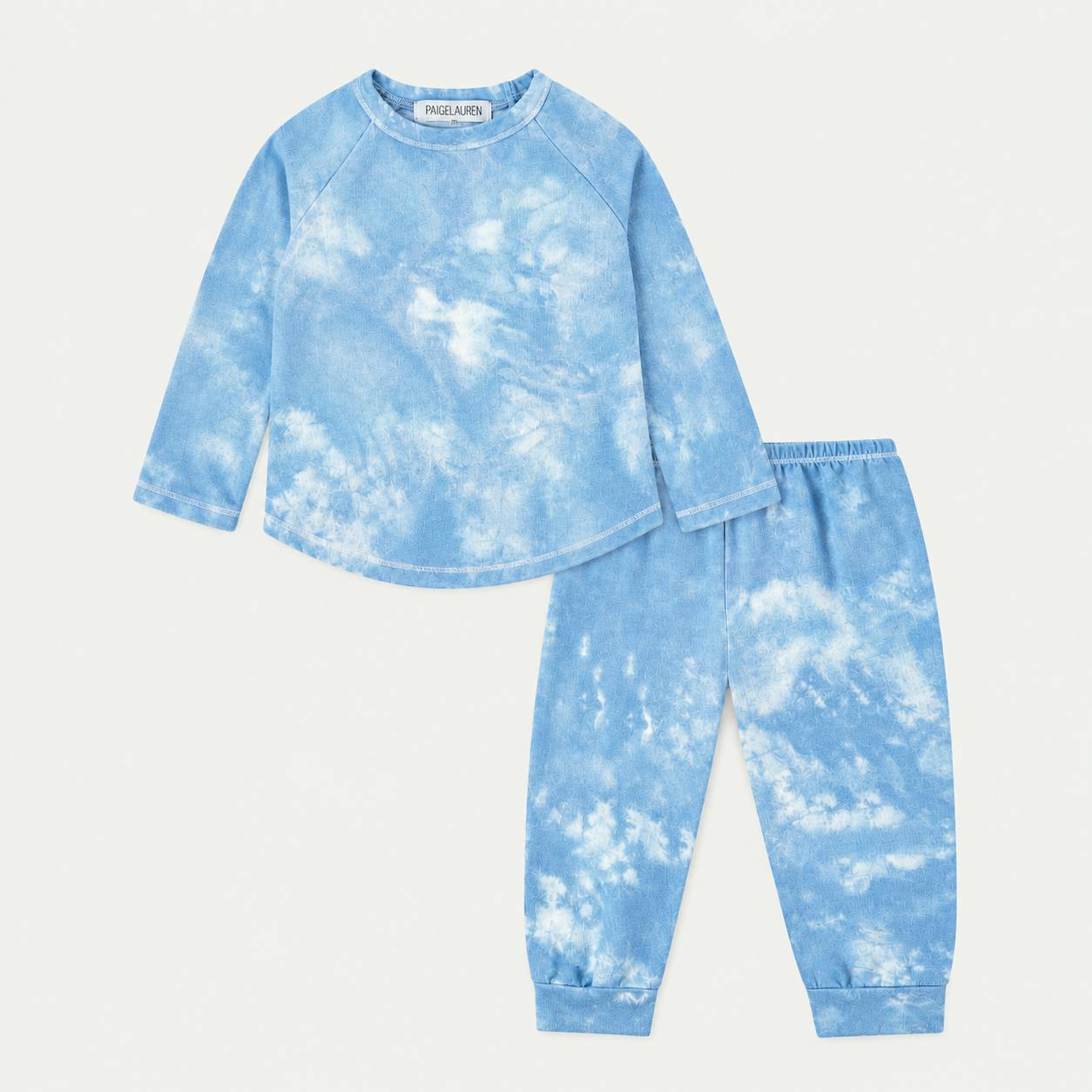 Ultra Light French Terry Garment Dyed 3/4 Sleeve Raglan Tee + Jogger