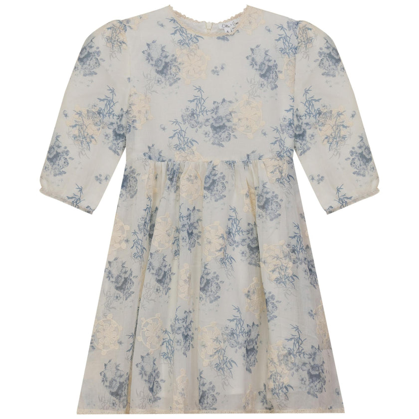 Woven Flower Embroidered Dress