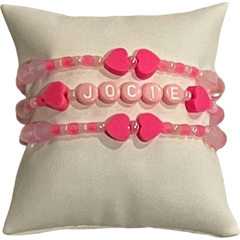 Monogram Hearts Bracelet Set