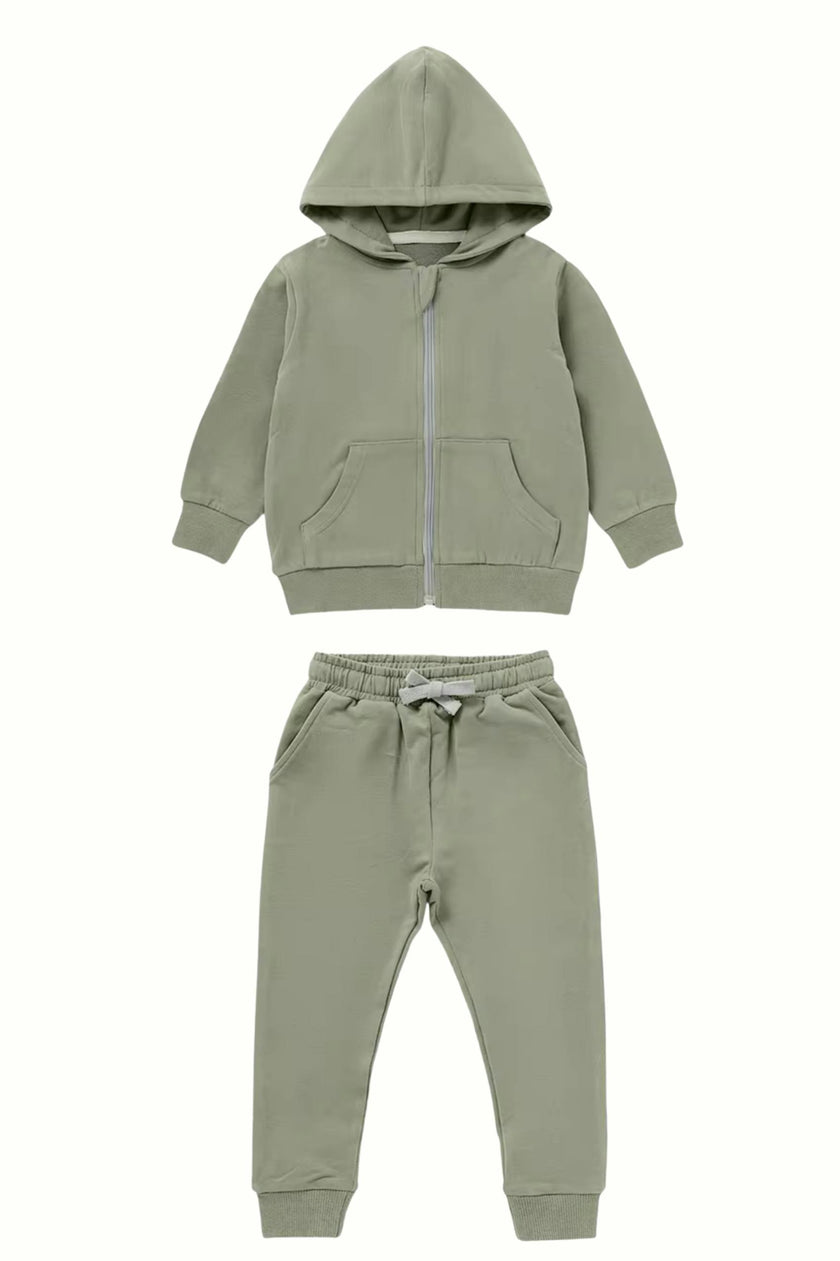 Organic Cotton Explorer Zip Hoodie & Sweatpants Set