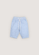 Almond Baby Pant Vista Blue Seersucker Stripes