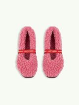 women's merino wool slippers - dusty pink