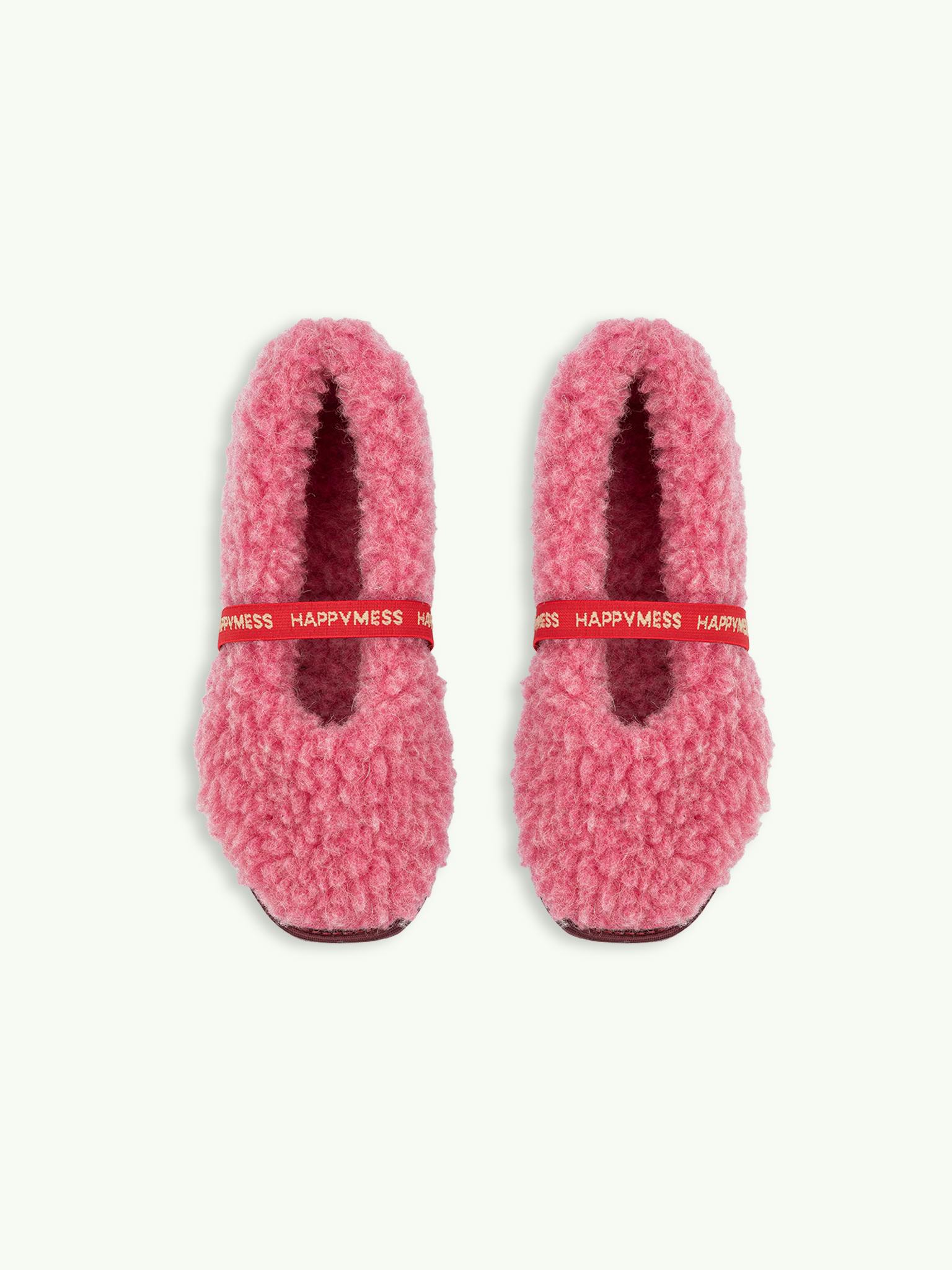 women's merino wool slippers - dusty pink