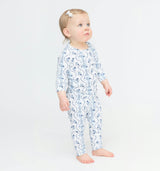 The Tiny PJ Set - Blue Vine Stripe