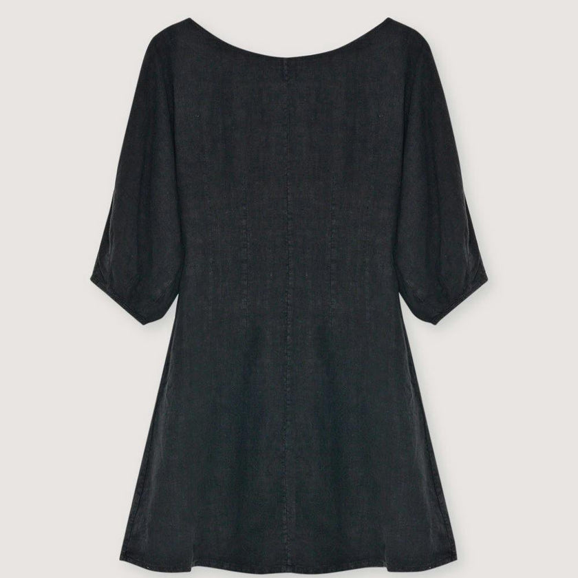 Galium Woman Short Dress Midnight Black