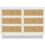 Marin with Cane 6 Drawer Dresser