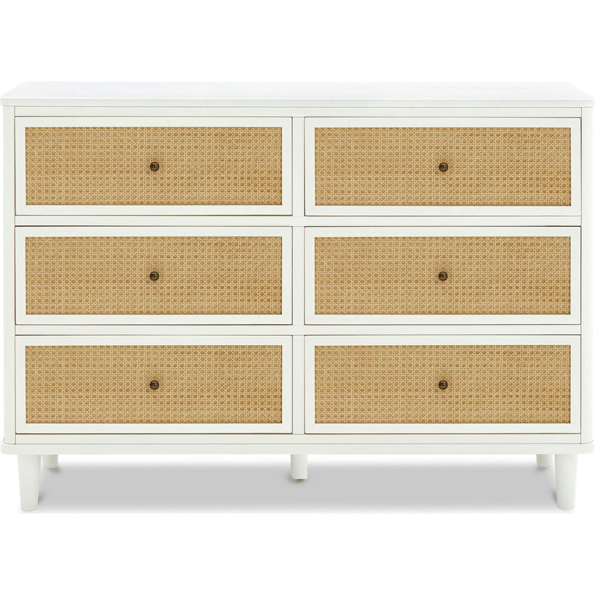 Marin with Cane 6 Drawer Dresser