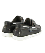 Leather Boat Shoes, Dark Brown